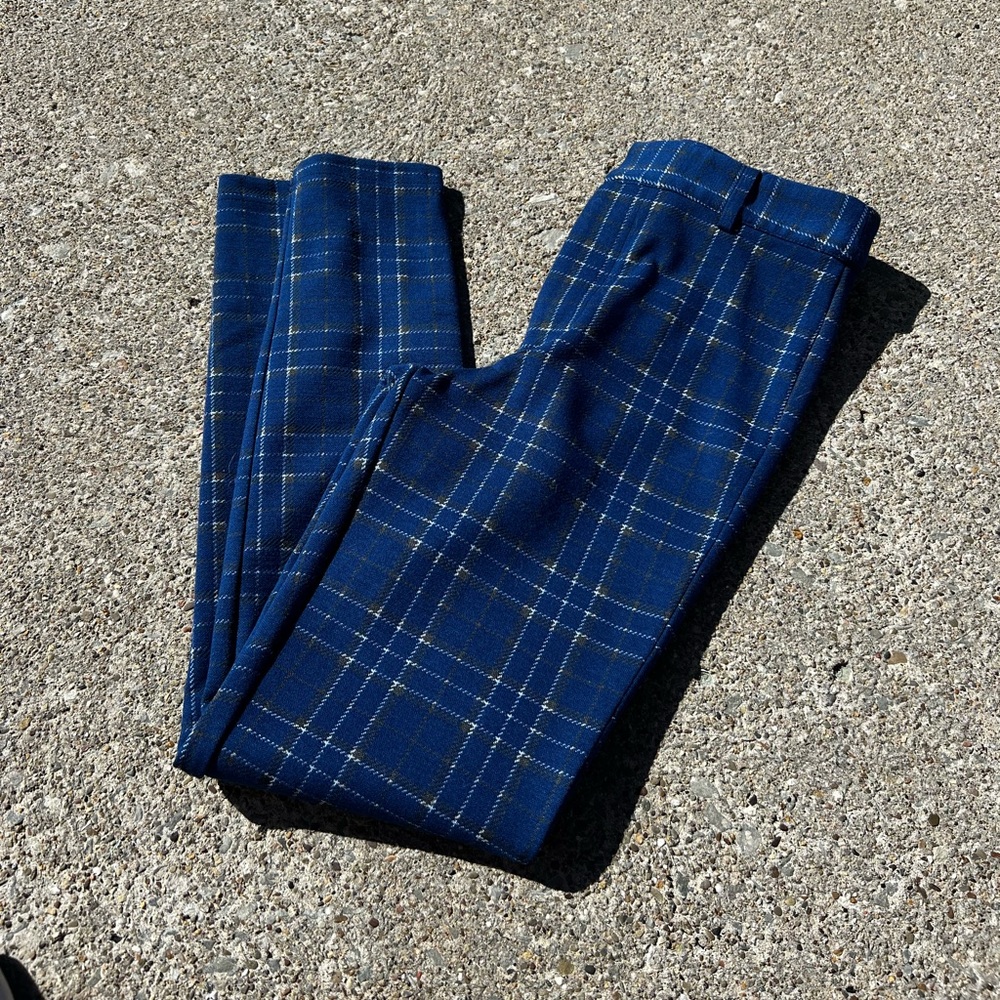 Forever 21 Blue Plaid Pants